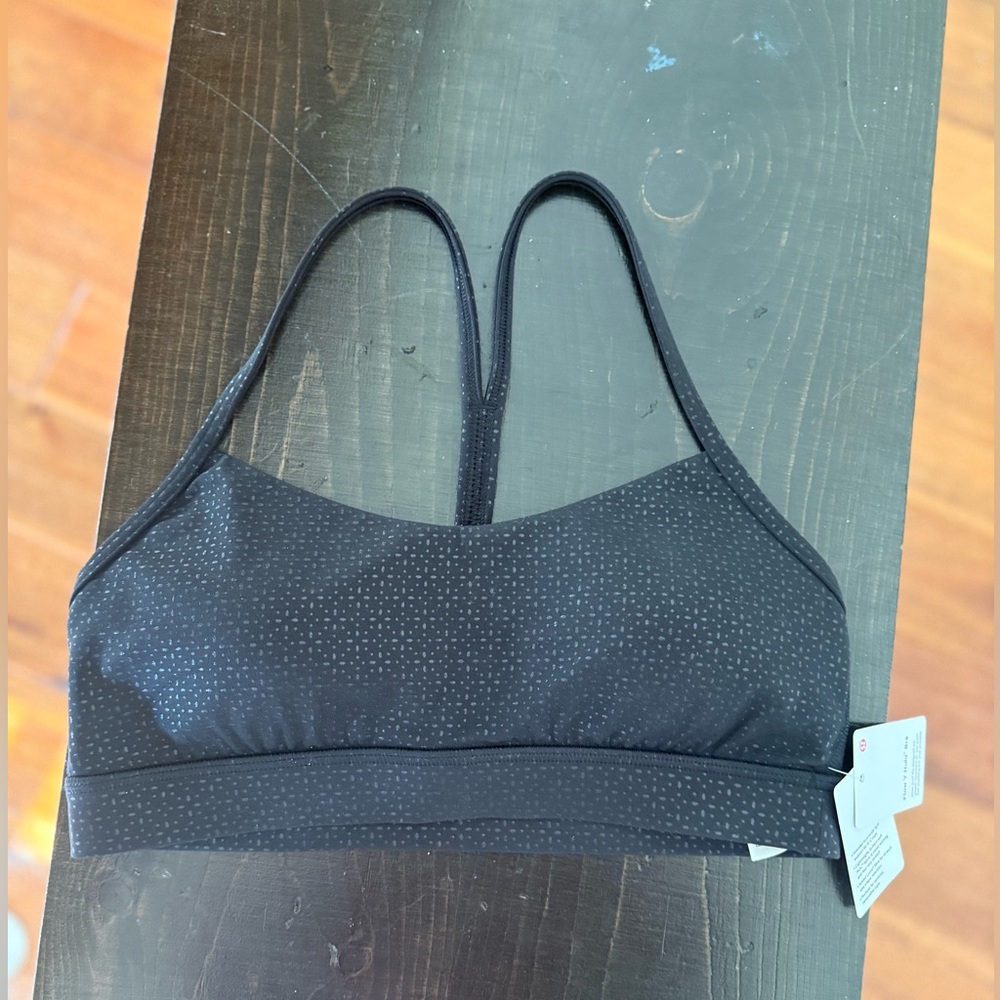 Lululemon Athletica Black Dotted Sports Bra
